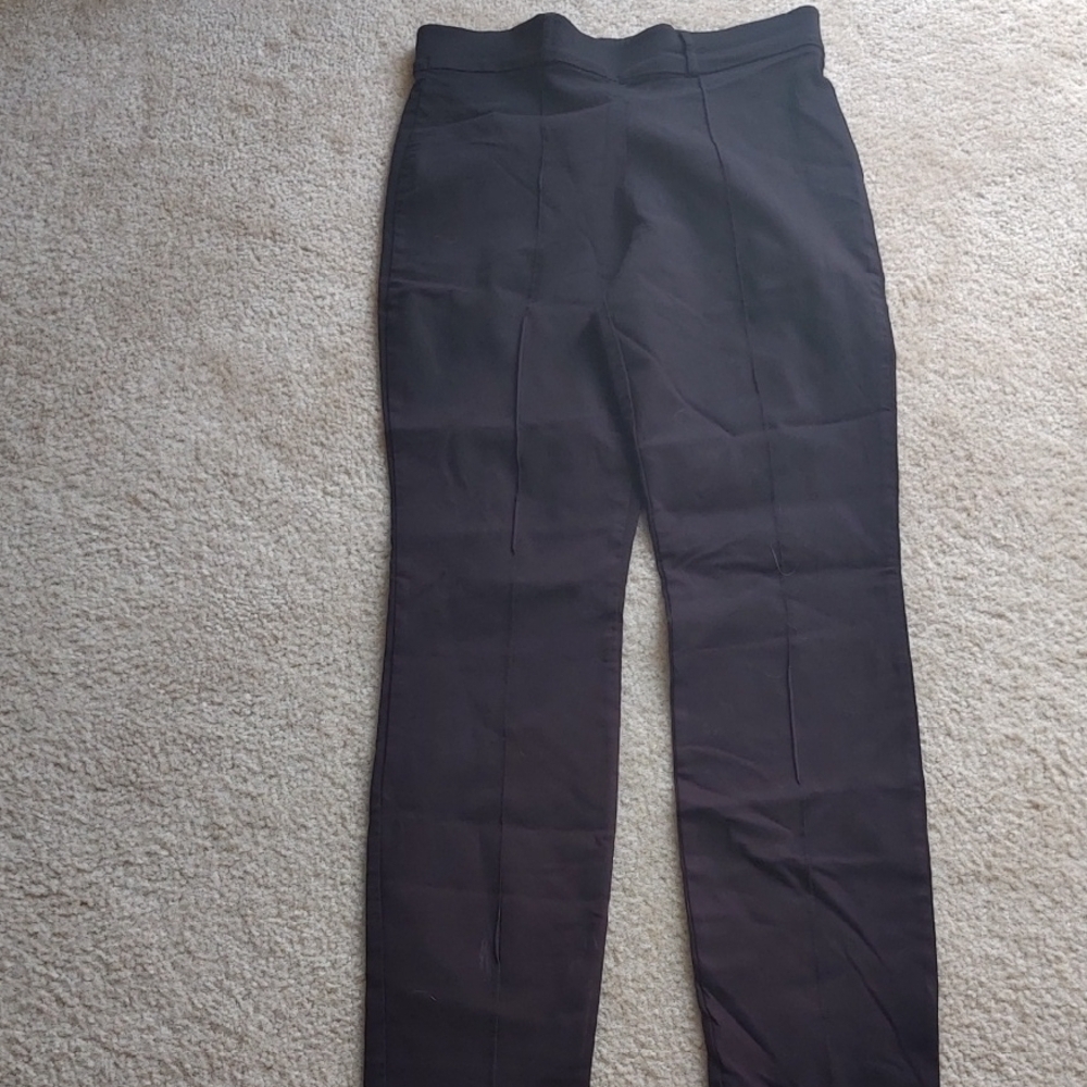 Structured black leggings